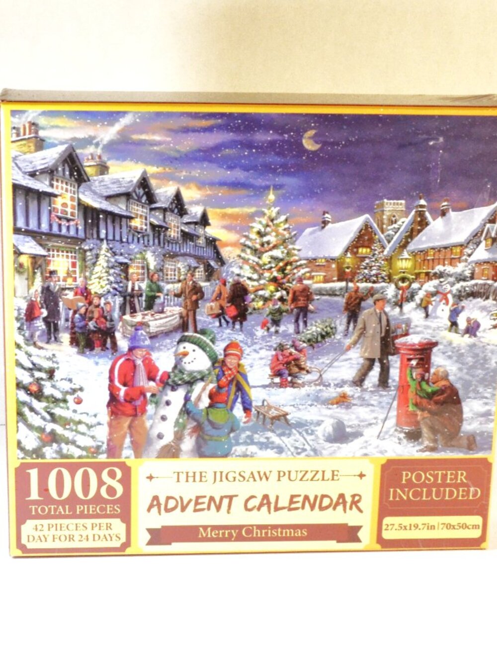 Advent Calendar Jigsaw Puzzle Home Entertainment Activities Christmas New Sealed